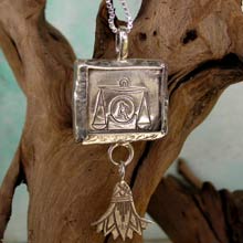 Libra Pendant in Silver