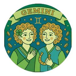 Lucky Gemini Twins image